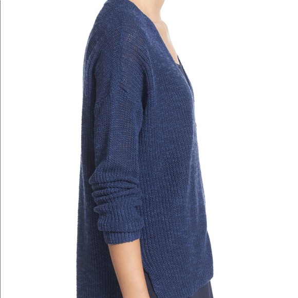 Eileen Fisher Organic Linen & Cotton Zip Cardigan - Picture 3 of 8